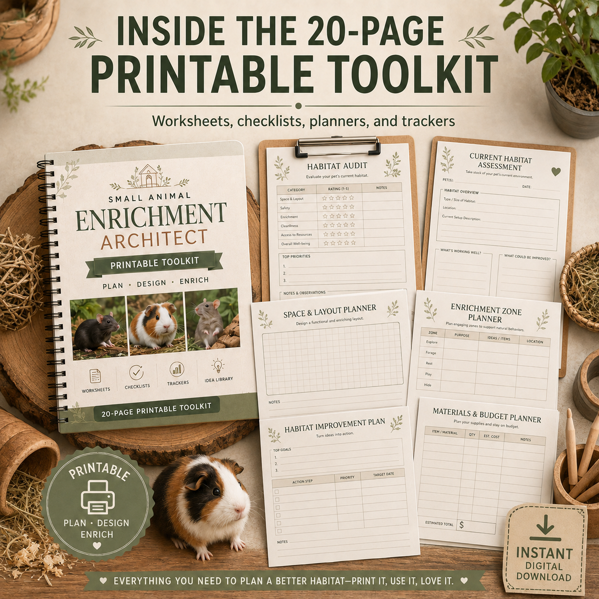Small Animal Enrichment Architect — Complete Habitat Planning Bundle
